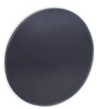 Circular gray metal-sheet plate