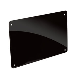 Black plexiglass Plate  