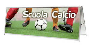Perimetral advertising boards for sports events