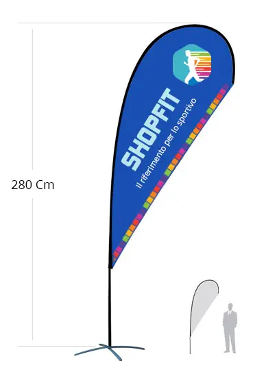 Print 3 meter high drop flag