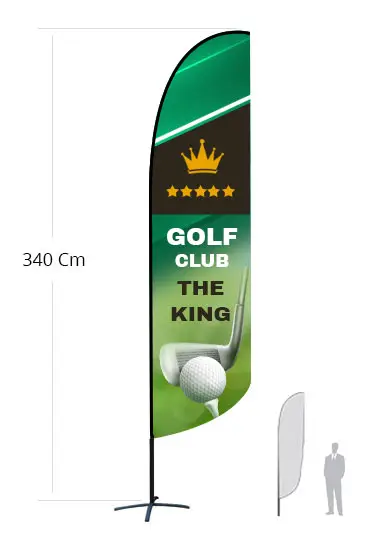 Feather Flag h 320 cm monofacciale