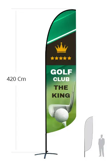 Feather Flag h 400 cm monofacciale