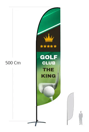 Feather Flag h 500 cm monofacciale