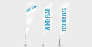 Teardrop flags
