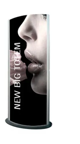 Aluminium totem 60x170 cm with lighting system