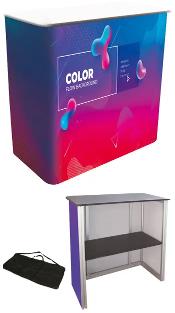 Straight aluminum desk