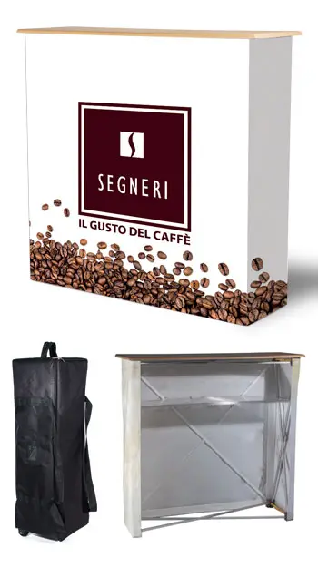 Textile Promotional Desk with print on fabric