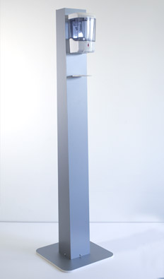 Aluminum dispenser holder