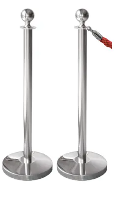 Silver guidance pole