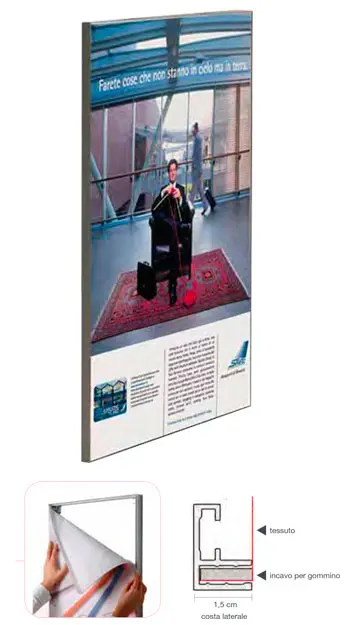 Slim Frame 100x50 cm Textile Frame slim