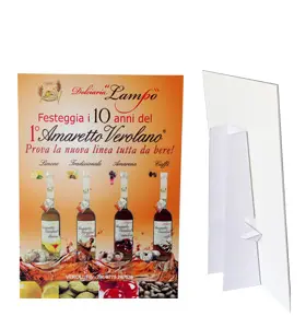 Self-standing panel 40x55 cm with cardboard foot