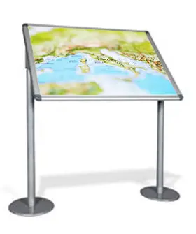 Display or floor signs Botticelli 70x100 cm silver 