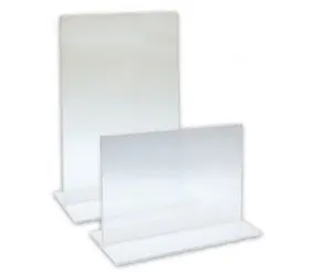 Infotasca 10x15 cm vertical  Display plexiglass for sheets A4