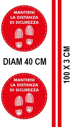 Round red stickers kit B