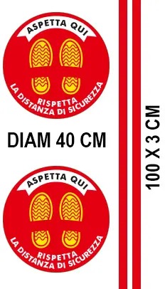 Round red stickers kit A