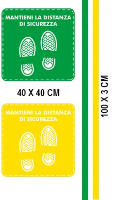 Green-Yellow spacer stickers kit