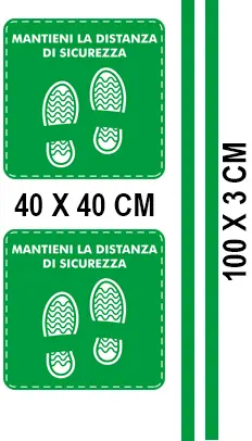 Green square stickers kit