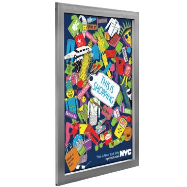 Window Frame A4 Noticeboard with plexiglass door and key