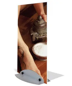 Metal totem 70x160 cm single sided 