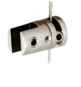 Shiny chrome panel holder side fastener
