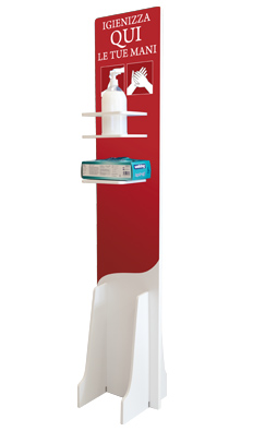 Red dispenser holder
