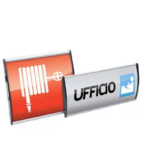 Delta 30x30 cm Aluminium plates for indoor office signs