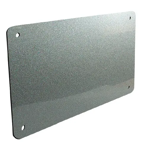 Bright silver plate 40x30 cm