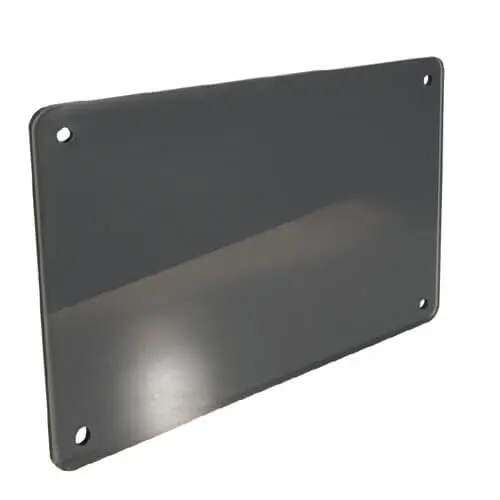 Grey glazed Plate 50x35 cm