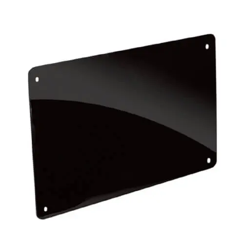 Glossy black plate 50x35 cm