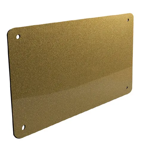 Bright gold plate 30x20 cm