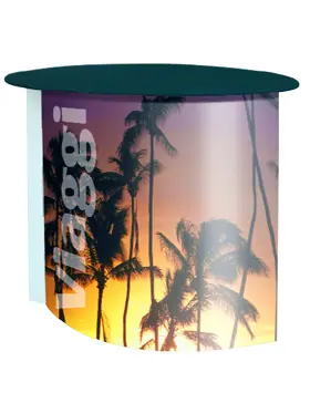 Oval Promotional Table 100x100 cm