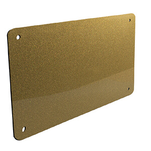 Gold plexiglass Plate  