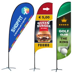 Free-standing flags