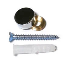 Chrome Screw covers 10 mm 