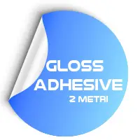Gloss white adhesive pvc (198 cm roll)