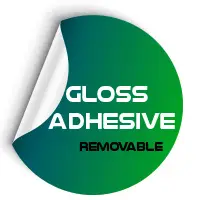 Glossy Removable Adhesive